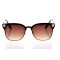 Женские сонцезащитные очки 10161 золотые с коричневой линзой . Photo 2