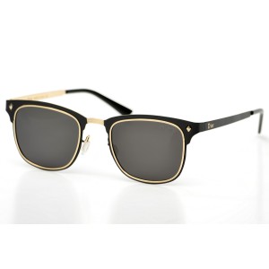 Christian Dior сонцезащитные очки 9577 чёрные с чёрной линзой 
