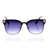 Жіночі сонцезахисні окуляри 10162 золоті з чорною лінзою 