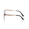 Женские сонцезащитные очки 10162 золотые с чёрной линзой 