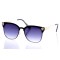 Женские сонцезащитные очки 10162 золотые с чёрной линзой . Photo 1