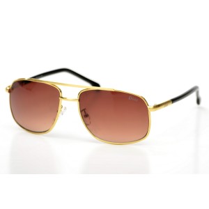 Christian Dior сонцезащитные очки 9590 золотые с коричневой линзой 