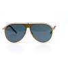 Christian Dior сонцезащитные очки 11206 золотые с чёрной линзой 