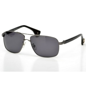 Chrome Hearts сонцезахисні окуляри 9640 металік з чорною лінзою 