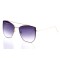 Женские сонцезащитные очки 10165 золотые с фиолетовой линзой . Photo 1