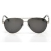 Gucci сонцезащитные очки 9537 металлик с чёрной линзой 