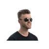 Gucci сонцезащитные очки 9543 металлик с чёрной линзой 
