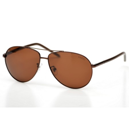Gucci сонцезахисні окуляри 9545 бронзові з коричневою лінзою 