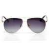 Gucci сонцезащитные очки 9552 металлик с чёрной линзой 