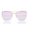 Женские сонцезащитные очки 10169 золотые с розовой линзой . Photo 2