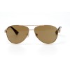 Gucci сонцезахисні окуляри 11249 золоті з коричневою лінзою 