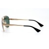 Gucci сонцезащитные очки 11250 золотые с чёрной линзой 