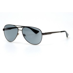Gucci сонцезащитные очки 11252 чёрные с чёрной линзой 