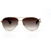 Gucci сонцезащитные очки 11253 золотые с коричневой линзой 