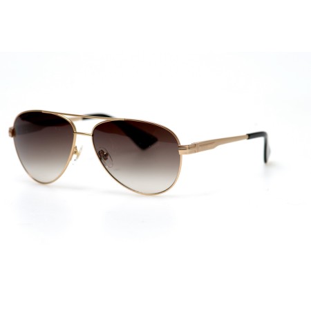 Gucci сонцезахисні окуляри 11253 золоті з коричневою лінзою 