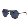 Gucci сонцезахисні окуляри 11799 чорні з чорною лінзою 