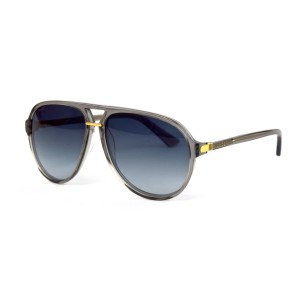 Gucci сонцезащитные очки 11800 серые с голубой линзой 