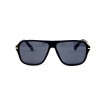 Gucci сонцезащитные очки 12032 чёрные с чёрной линзой 