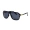 Gucci сонцезащитные очки 12032 чёрные с чёрной линзой . Photo 1
