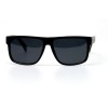 Мужские сонцезащитные очки 10843 чёрные с чёрной линзой 