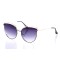 Женские сонцезащитные очки 10171 золотые с фиолетовой линзой . Photo 1