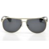 Hermes сонцезащитные очки 9459 металлик с чёрной линзой 