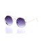 Женские сонцезащитные очки 10172 золотые с фиолетовой линзой . Photo 1