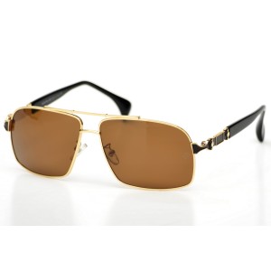 Montblanc сонцезащитные очки 9516 золотые с коричневой линзой 