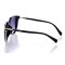 Женские сонцезащитные очки 10176 чёрные с чёрной линзой . Photo 3