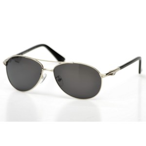Montblanc сонцезащитные очки 9524 металлик с чёрной линзой 