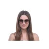 Женские сонцезащитные очки 10178 золотые с коричневой линзой 