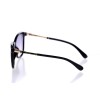 Женские сонцезащитные очки 10181 чёрные с фиолетовой линзой 
