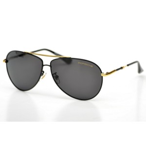 Porsche Design сонцезащитные очки 9393 золотые с чёрной линзой 