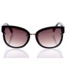 Женские сонцезащитные очки 10182 коричневые с коричневой линзой 
