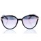 Женские сонцезащитные очки 10194 чёрные с розовой линзой . Photo 2
