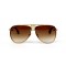 Другие сонцезащитные очки 12053 золотые с коричневой линзой . Photo 2
