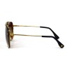 Другие сонцезащитные очки 12053 золотые с коричневой линзой 