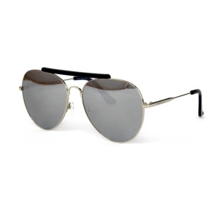 Другие сонцезащитные очки 12168 серебряные с серебрянной линзой 