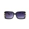 Другие сонцезащитные очки 12204 чёрные с сиреневой линзой . Photo 2