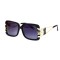 Другие сонцезащитные очки 12204 чёрные с сиреневой линзой . Photo 1