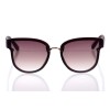 Женские сонцезащитные очки 10211 коричневые с коричневой линзой 