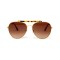 Другие сонцезащитные очки 12426 золотые с коричневой линзой . Photo 2