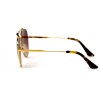 Другие сонцезащитные очки 12426 золотые с коричневой линзой 