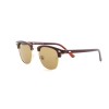 Ray Ban Clubmasters сонцезахисні окуляри 12687 коричневі з коричневою лінзою 