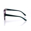 Женские сонцезащитные очки 10212 черно-белые с фиолетовой линзой 