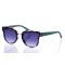 Женские сонцезащитные очки 10212 черно-белые с фиолетовой линзой . Photo 1