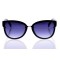 Женские сонцезащитные очки 10215 чёрные с синей линзой . Photo 2