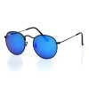 Ray Ban Metal (круглі) сонцезахисні окуляри 9320 чорні з синьоюлінзою 