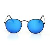 Ray Ban Metal (круглі) сонцезахисні окуляри 9320 чорні з синьоюлінзою 