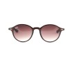 Ray Ban Metal (круглі) сонцезахисні окуляри 12510 темно-коричневі з коричневоюлінзою 
